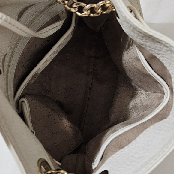 MICHAEL KORS WHITE LEATHER SHOULDER BAG - Picture 7 of 7